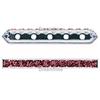 SWAROVSKI 77725 Rondelle Spacer Bars 4 Hole Burgundy/Gold